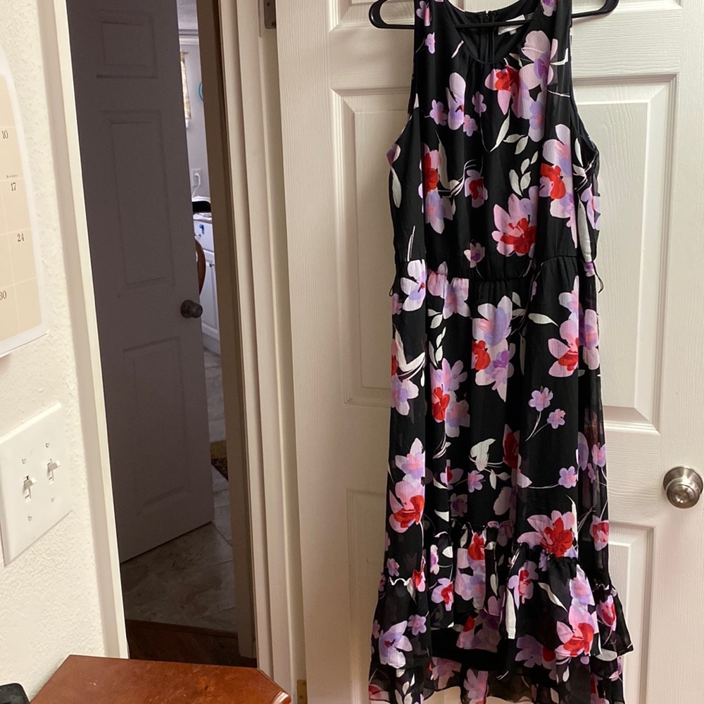 Sleeveless Calvin Klein Flower Printed Dress